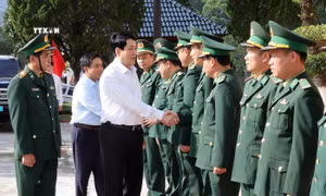 Chủ tịch nước Lương Cường thăm Đồn Biên phòng Bát Mọt, Thanh Hóa