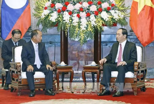 Chủ tịch nước Trần Đại Quang tiếp Bộ trưởng An ninh Lào ảnh 1
