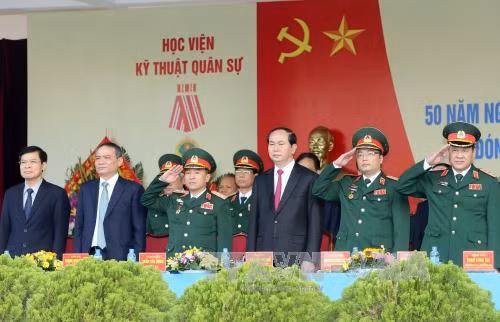 Chủ tịch nước dự kỷ niệm Ngày truyền thống Học viện Kỹ thuật Quân sự ảnh 1