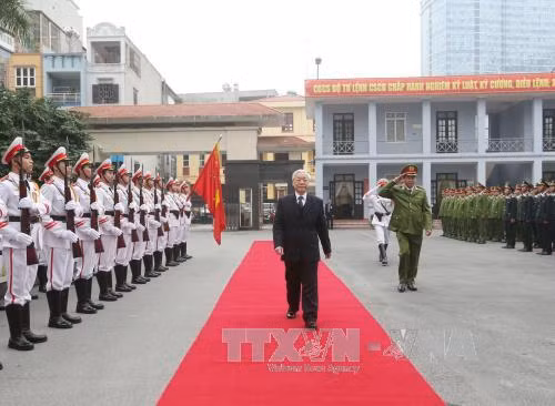 Tổng Bí thư thăm Bộ Tư lệnh Cảnh sát cơ động ảnh 1