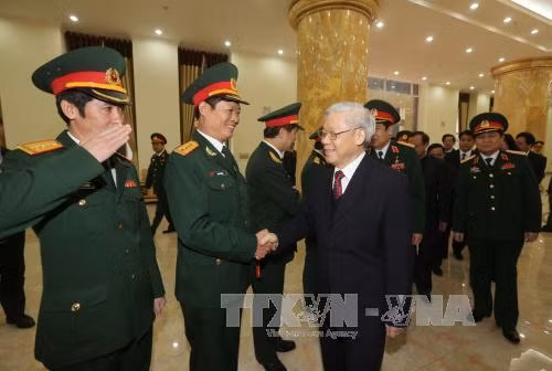 Tổng Bí thư Nguyễn Phú Trọng thăm, làm việc với Bộ Tư lệnh Thủ đô Hà Nội ảnh 1