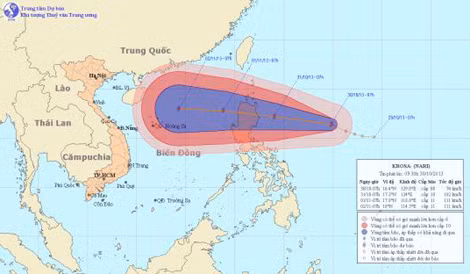 Xuất hiện bão gần Biển Đông ảnh 1