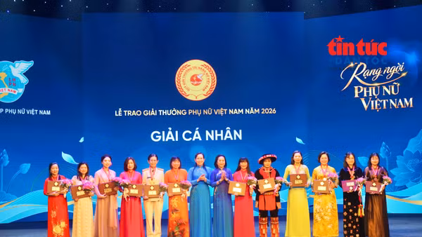 Vinh danh 5 tập thể, 12 cá nhân giải thưởng Phụ nữ Việt Nam 2026 