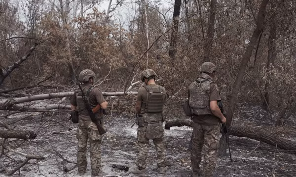 Các quân nhân thuộc đơn vị hỗn hợp chống UAV tại Zaporizhzhia, Ukraine. Ảnh: The Kyiv Independent