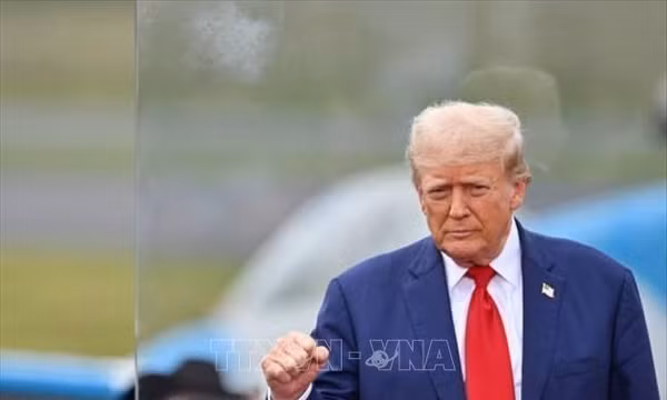 Tổng thống Mỹ Donald Trump trong một chiến dịch vận động tranh cử ở bang North Carolina. Ảnh: tư liệu Getty Images/TTXVN