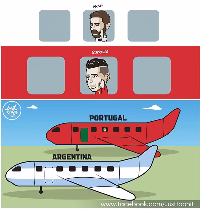 WORLD CUP 2018: Cộng đồng mạng chế ảnh hài hước khi Ronaldo và Messi dắt tay nhau về nước ảnh 4