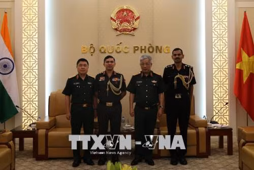 Thượng tướng Nguyễn Chí Vịnh tiếp Tùy viên Quốc phòng Ấn Độ và Israel ảnh 1