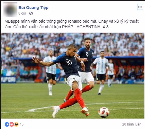 World Cup 2018: Pha dẫn bóng của Mbappe được so sánh với tình huống của Ronaldo 'béo' cũng trước... Argentina ảnh 2