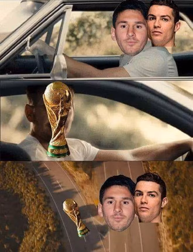 WORLD CUP 2018: Cộng đồng mạng chế ảnh hài hước khi Ronaldo và Messi dắt tay nhau về nước ảnh 5