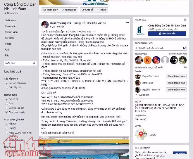 Tuyển sinh trực tuyến vào lớp 1: 28 giây để đăng ký học cho con ảnh 2
