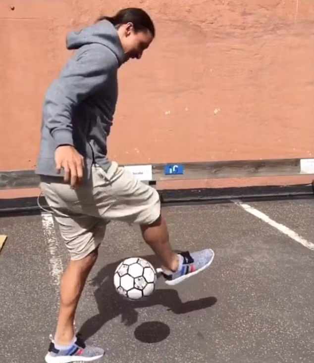 Xem Zlatan Ibrahimovic lần đầu chạm bóng sau chấn thương ảnh 1