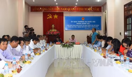 Đoàn giám sát của Ủy Ban Thường vụ Quốc hội làm việc tại Bình Phước ảnh 1