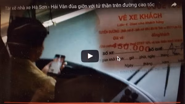 Lái xe nhà xe Hà Sơn Hải Vân ‘đùa giỡn với tử thần’ trên cao tốc Hà Nội – Lào Cai ảnh 1