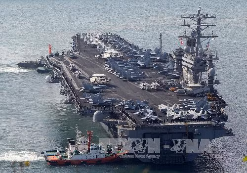 Nhóm tàu sân bay USS Nimitz bắt đầu chiến dịch chống IS tại Syria, Iraq ảnh 1