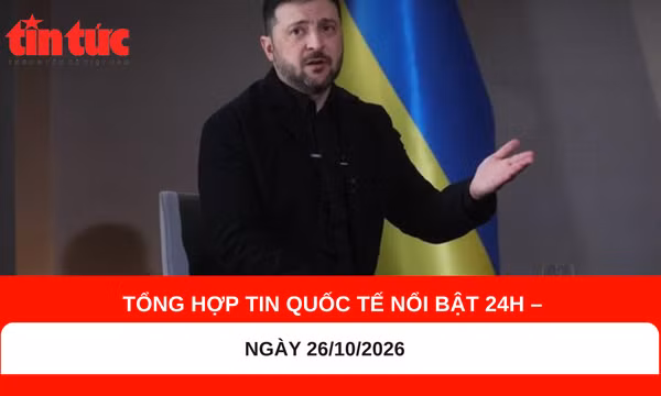 Tổng hợp tin quốc tế nổi bật 24h - Ngày 26/10/2026