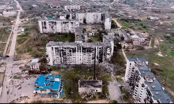 Ảnh chụp từ trên cao thành phố Oleshky. Ảnh: most.ks.ua