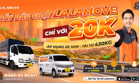Lalamove giảm 80% phí ký quỹ cho tài xế mới