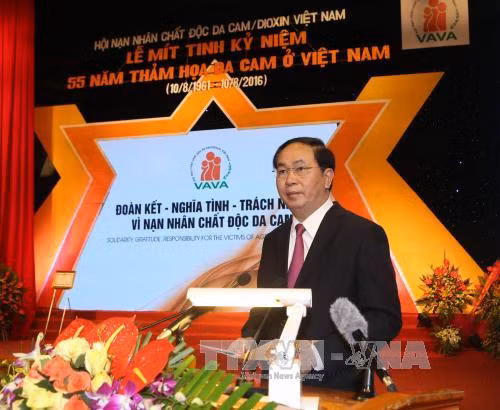 Chủ tịch nước dự kỷ niệm 55 năm Ngày thảm họa da cam ở Việt Nam ảnh 1