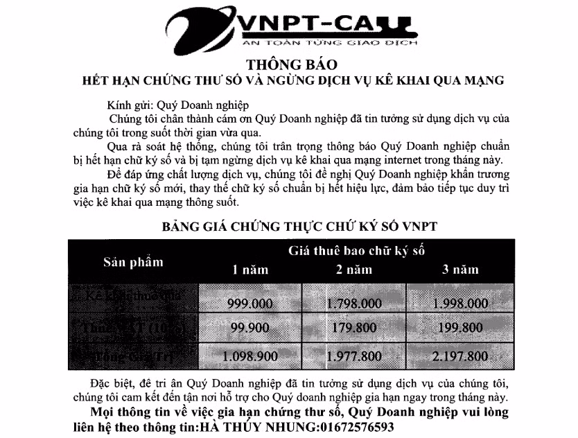 Cảnh giác với hành vi lừa gạt dịch vụ Chữ ký số ảnh 2