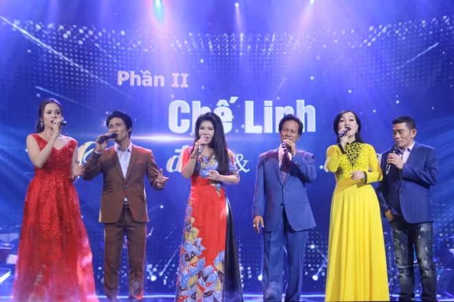 Chế Linh phiêu cùng hai con trai trên sân khấu ảnh 1