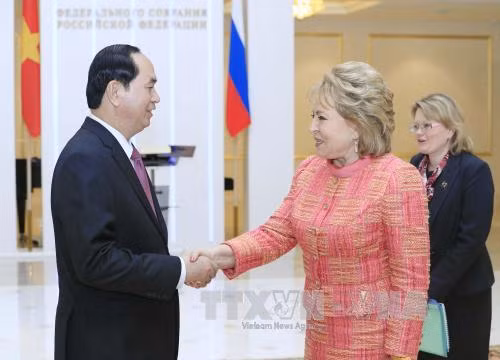 Các hoạt động của Chủ tịch nước trong ngày đầu tiên thăm Liên bang Nga ảnh 1