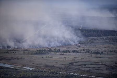 Khống chế cháy rừng quanh nhà máy Chernobyl ảnh 5