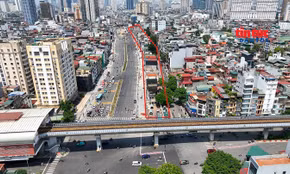 Toàn cảnh giải phóng mặt bằng dự án bãi đỗ xe trên đường Vành đai 1.