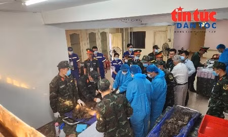 Phát hiện 5 bộ hài cốt liệt sĩ trong đợt tìm kiếm tại Công viên Lê Thị Riêng.