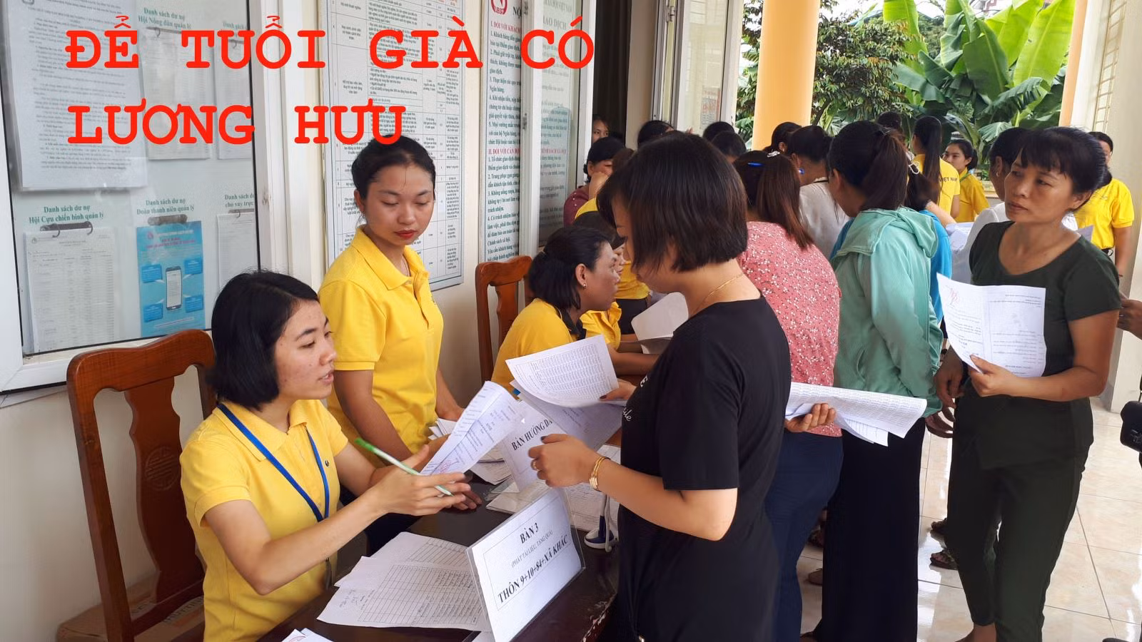 Để tuổi già có lương hưu