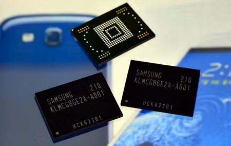 Samsung sản xuất chip nhớ di động tốc độ cao ảnh 1