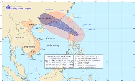 Đêm nay, bão Kai-Tak vào Biển Đông ảnh 1