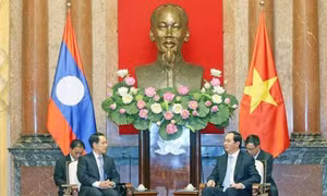Lãnh đạo Nhà nước tiếp Bộ trưởng Bộ Ngoại giao Lào