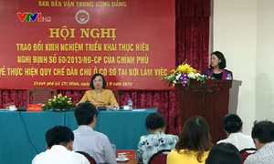Kinh nghiệm thực hiện quy chế dân chủ ở cơ sở tại nơi làm việc