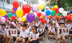 Hình ảnh ấn tượng trong ngày khai giảng năm học mới
