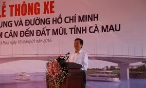 Thông xe cầu Hòa Trung và đường Hồ Chí Minh đoạn Năm Căn-Đất Mũi
