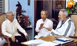 Tình cảm giữa lãnh đạo thế giới và lãnh tụ Cuba Fidel Castro