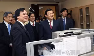 Chủ tịch nước thăm Đại học Quốc gia Hà Nội 