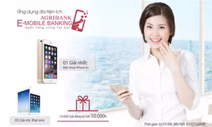 “Đăng ký ngay – Nhận quà liền tay” cùng Agribank E-Mobile Banking