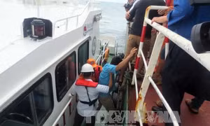 Hà Tĩnh đưa 5 ngư dân gặp nạn vào bờ an toàn
