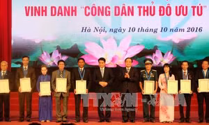 Vinh danh công dân Thủ đô ưu tú năm 2016