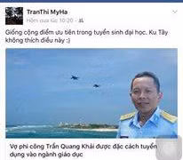 Kiểm điểm giáo viên phát ngôn về đặc cách vợ Đại tá Trần Quang Khải