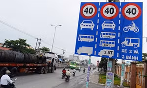 Hoàn thành cơ bản tháo dỡ biển báo tốc độ dưới 50km/h 