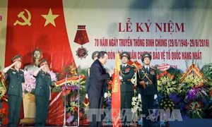 Binh chủng Pháo binh đón nhận Huân chương Bảo vệ Tổ quốc