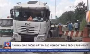 Tai nạn gây ùn tắc nghiêm trọng trên cầu Phú Mỹ