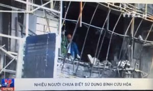 Nhiều người không biết sử dụng bình cứu hỏa