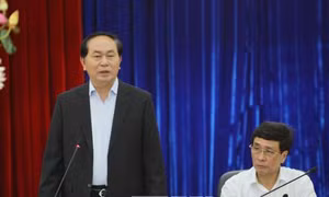 Đồng chí Trần Đại Quang kiểm tra công tác chuẩn bị bầu cử tại Tây Nguyên