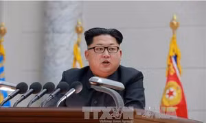 Nhà lãnh đạo Triều Tiên chúc mừng chiến thắng của Tổng thống Putin 
