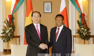 Chủ tịch nước Trần Đại Quang hội đàm với Tổng thống Madagascar