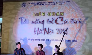 Liên hoan tài năng trẻ ca trù Hà Nội năm 2016 