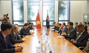Bộ trưởng Bộ Công an Tô Lâm làm việc tại Australia